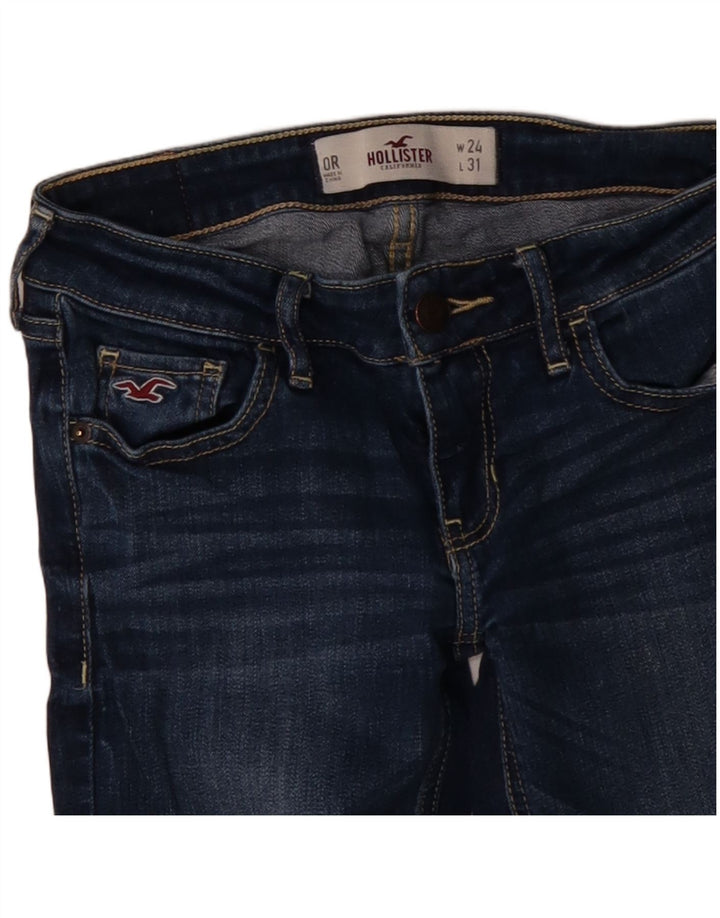 Calça jeans skinny feminina HOLLISTER EUA 0 XS W24 L31 algodão azul