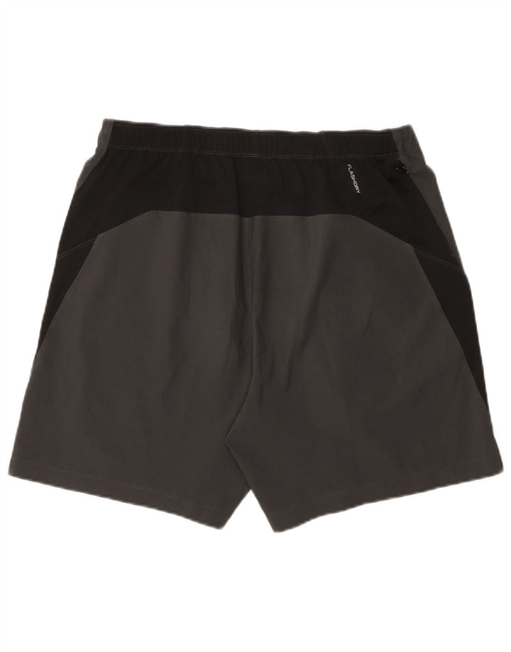 The North Face Mens Sport Shorts Médio Cinza Colorblock Poliéster