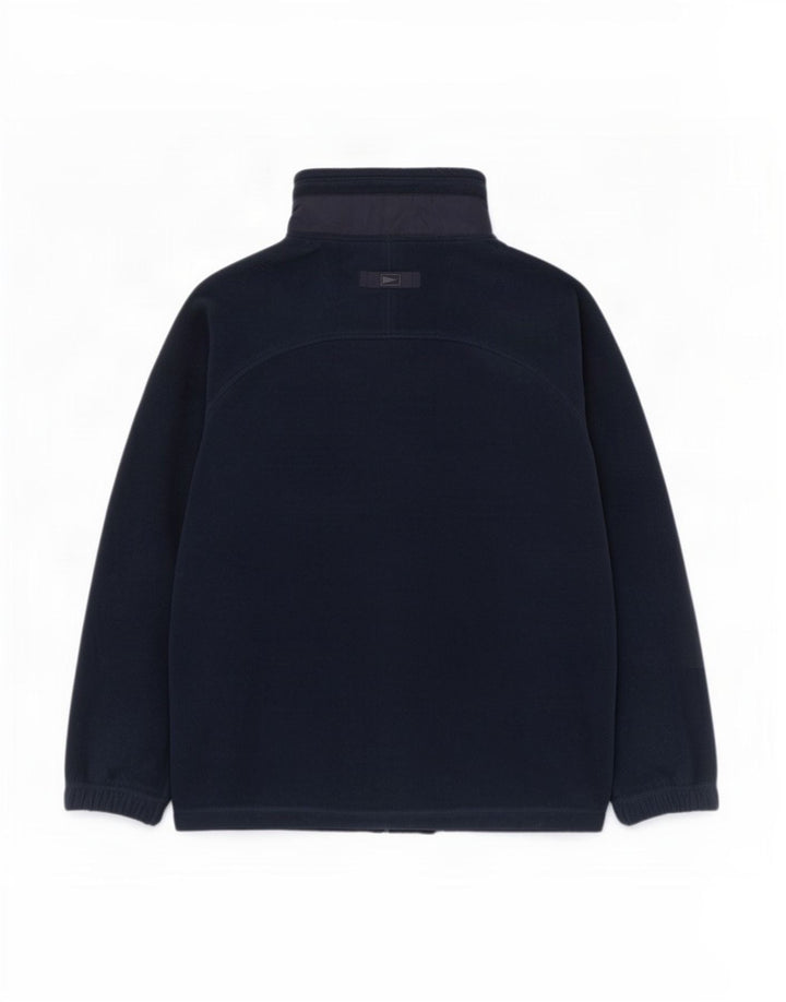 Jaqueta de lã masculina Marks & Spencer Reino Unido 42 XL azul marinho poliéster