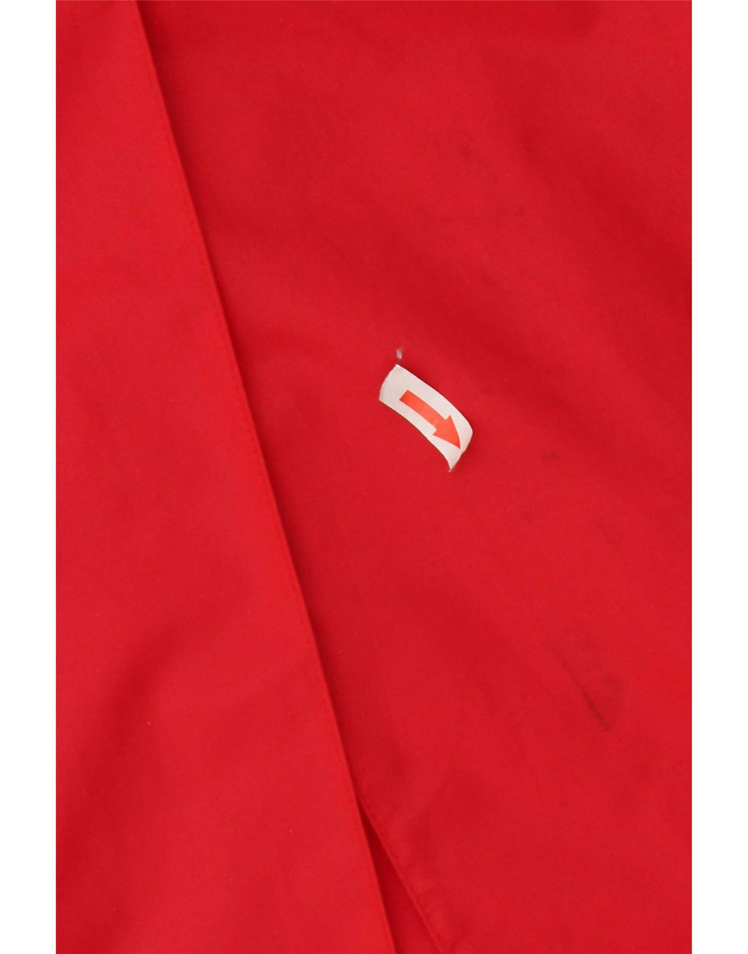 Trench Coat feminino com capuz Fiorucci Reino Unido 14 nylon vermelho médio