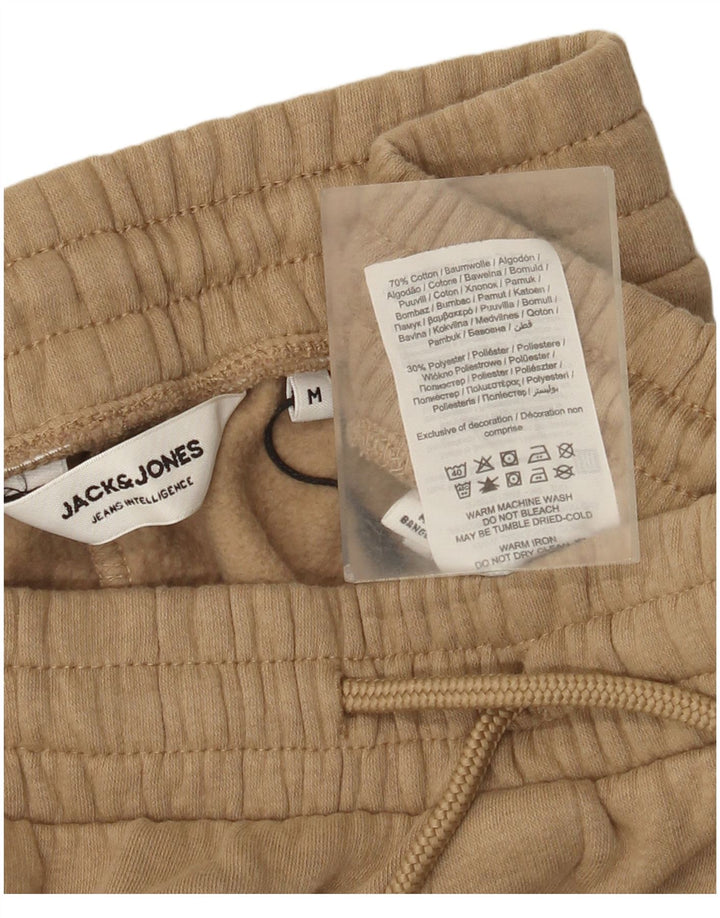 Calça de treino masculina Jack & Jones, joggers, algodão bege médio