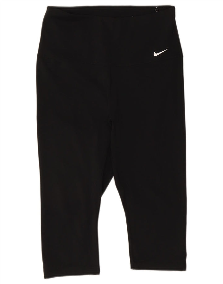 Leggings Nike Dri Fit Capri UK 12 Médio Preto Poliéster