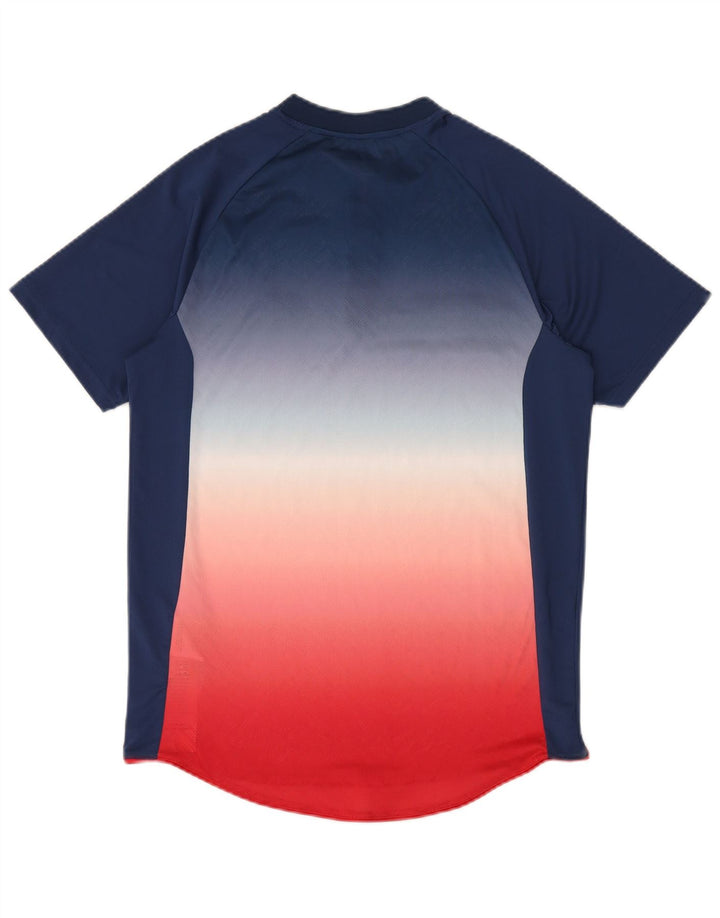 Ellesse Camiseta Masculina Top Pequeno Poliéster Colourblock Azul Marinho