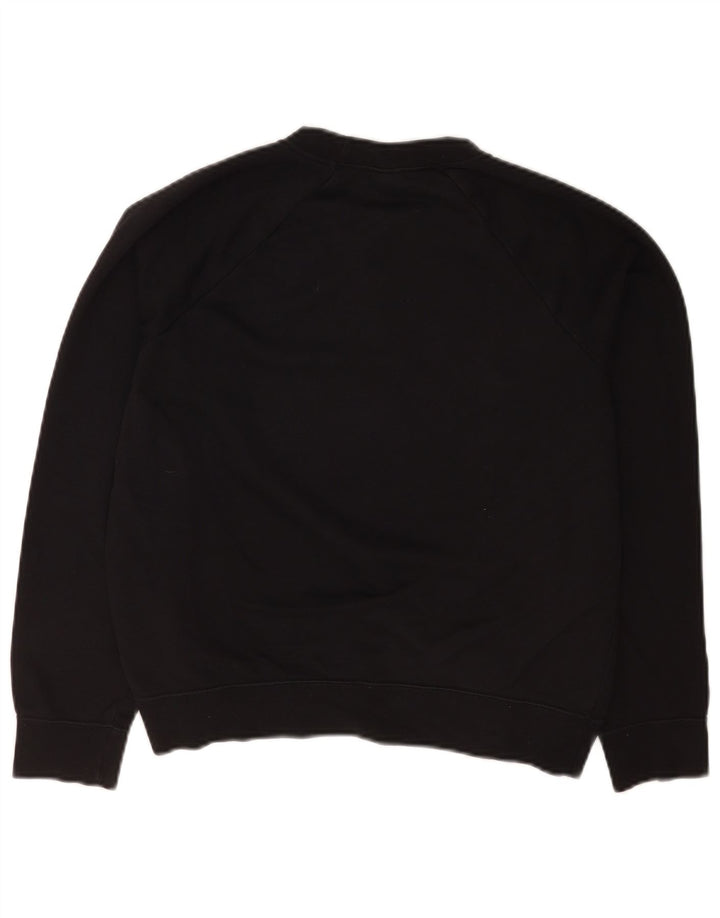 Nike Womens Loose Fit Moletom Jumper UK 14 Médio Algodão Preto