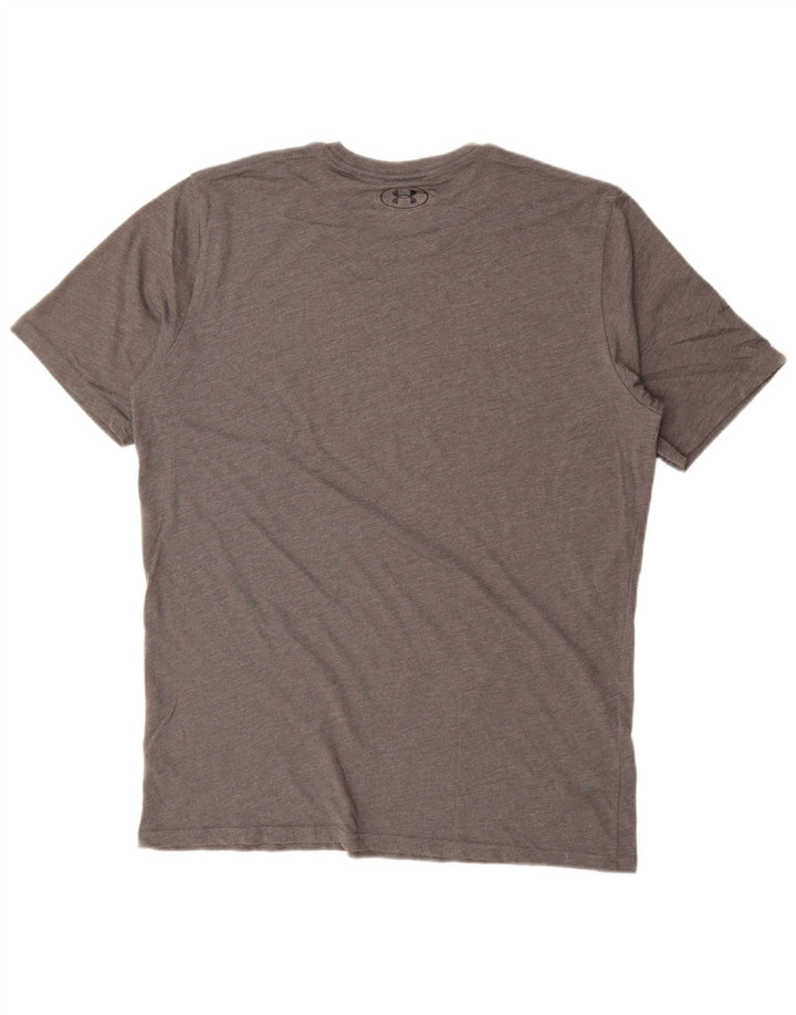 Camiseta masculina Under Armour grande cinza manchada