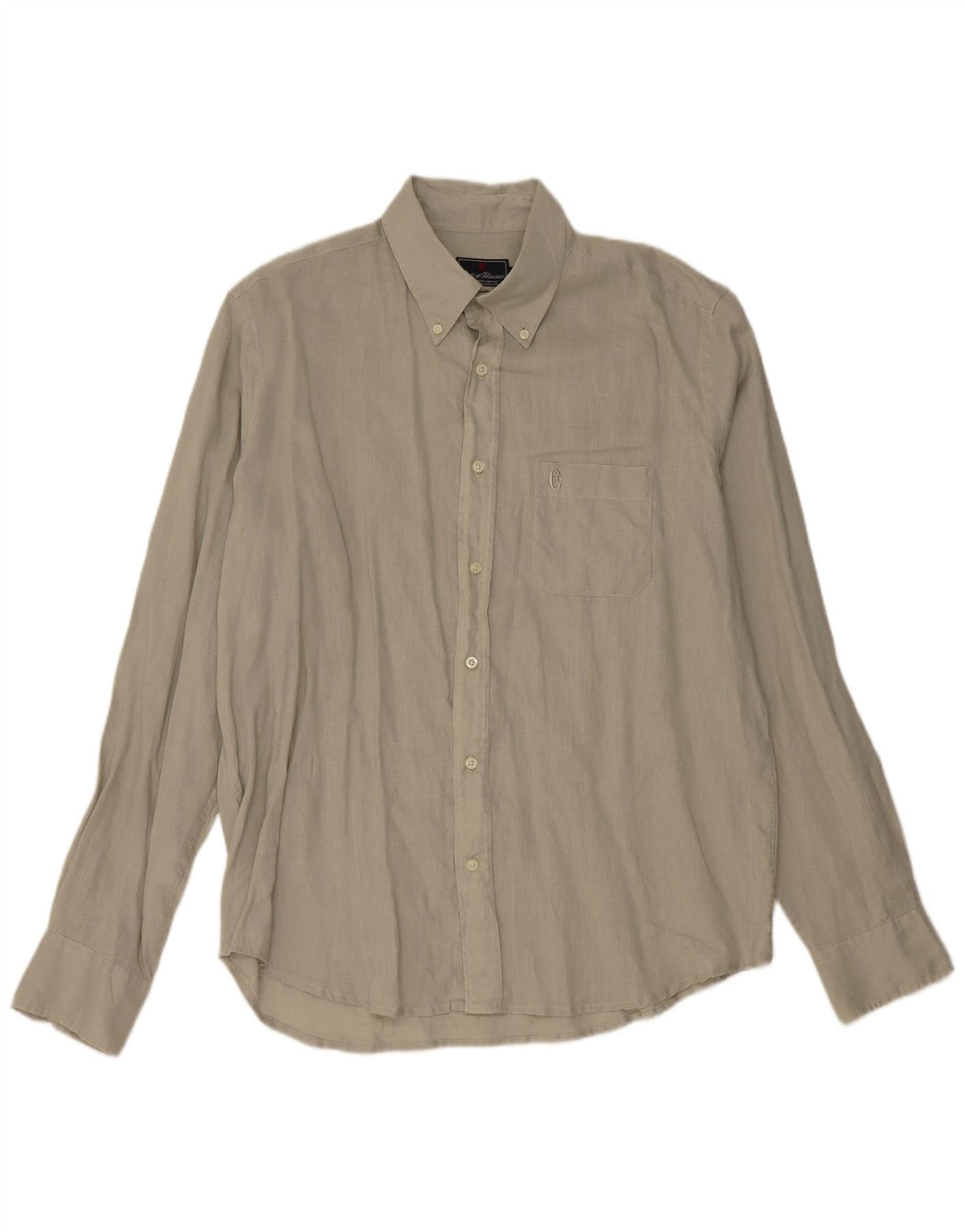 Camisa masculina Conte of Florence 2XL linho cinza