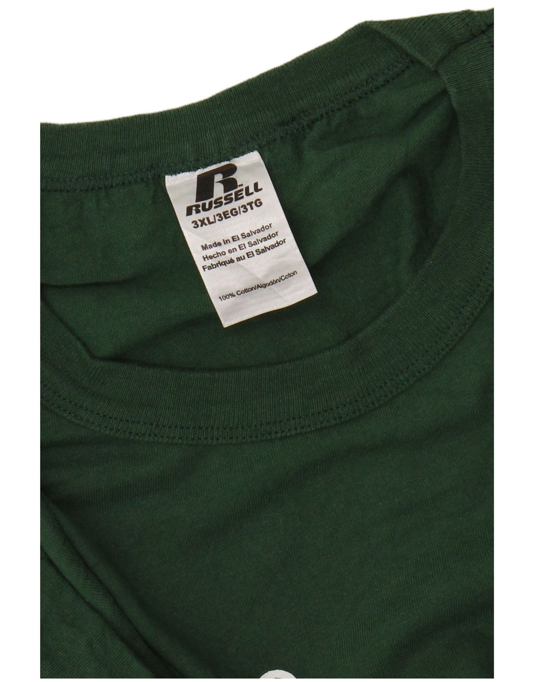 Camiseta gráfica masculina RUSSELL ATLÉTICA Top 3XL Verde