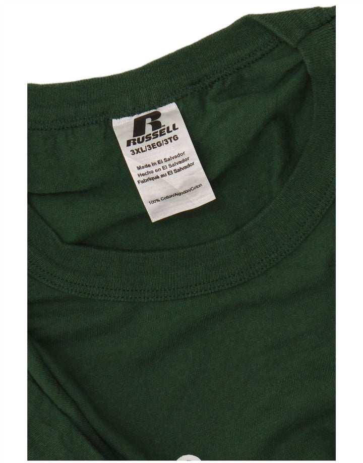 Camiseta gráfica masculina RUSSELL ATLÉTICA Top 3XL Verde