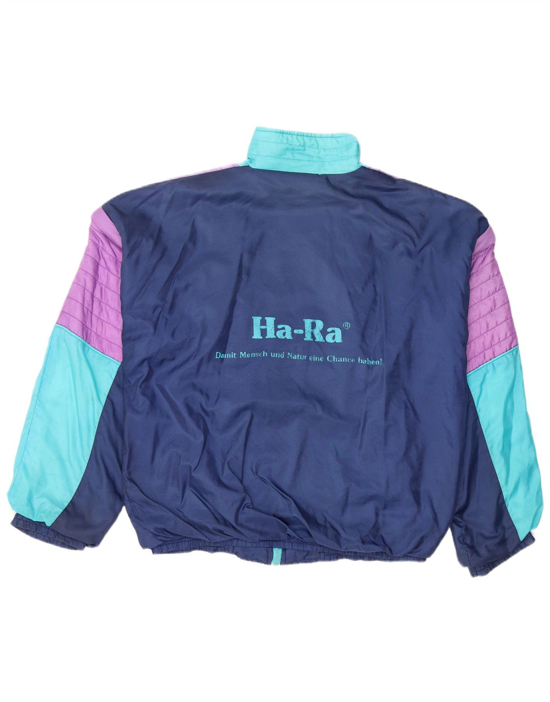 Jaqueta masculina VINTAGE com agasalho gráfico médio colorido bloco colorido