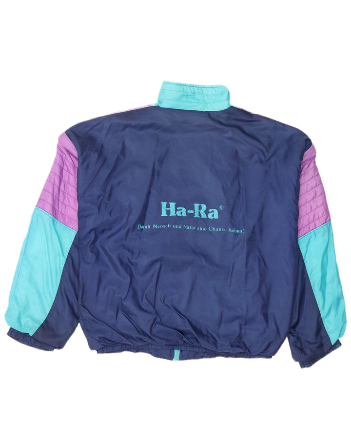 Jaqueta masculina VINTAGE com agasalho gráfico médio colorido bloco colorido