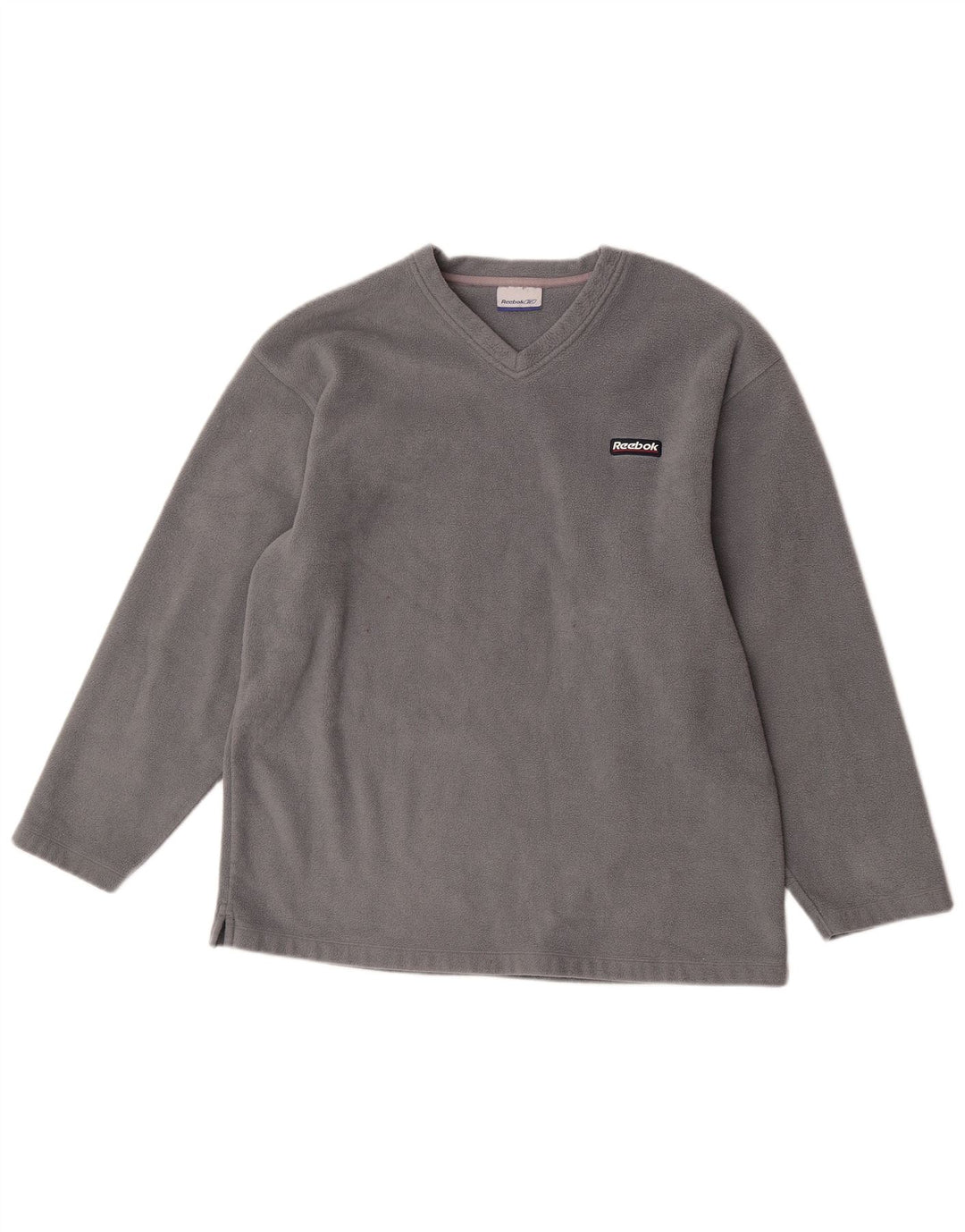 Reebok Mens Fleece Jumper Grande Cinza Poliéster