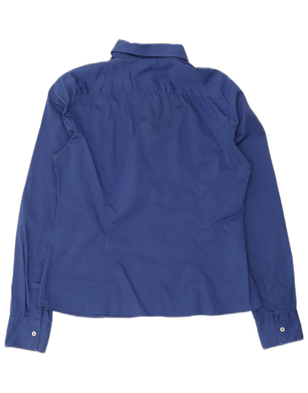 Camisa feminina Fay UK 16 grande algodão azul