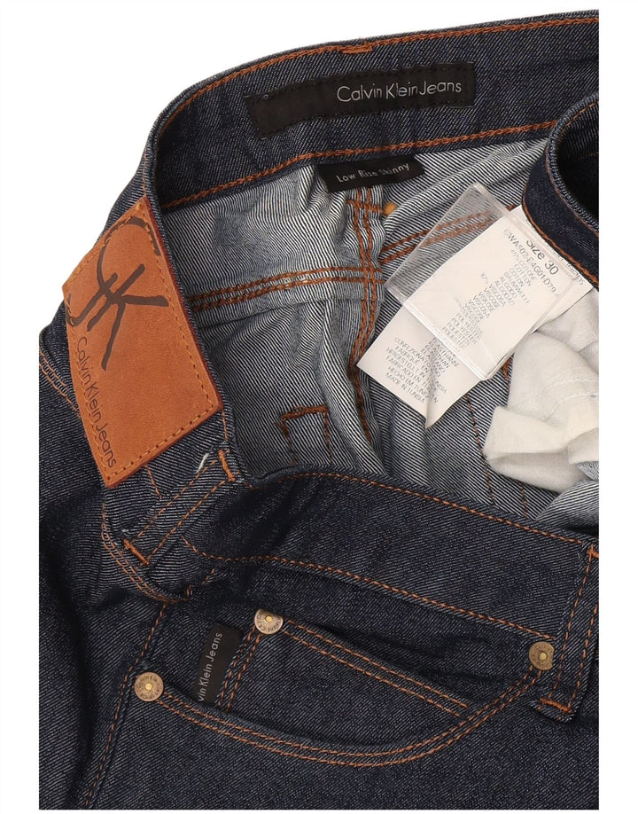 Calça jeans skinny feminina CALVIN KLEIN W30 L34 azul marinho algodão