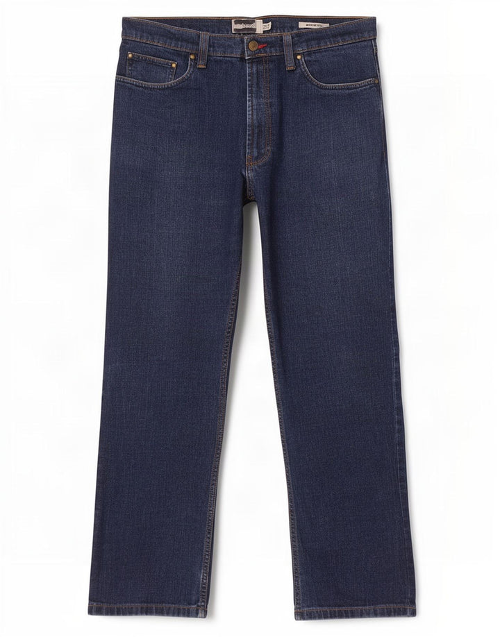 Jeans retos masculinos Marks & Spencer W36 L31 algodão azul marinho