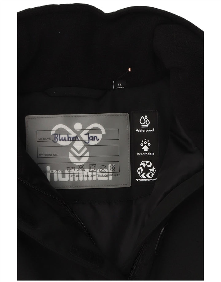 Jaqueta Hummel Boys Graphic Anorak 13-14 anos preto
