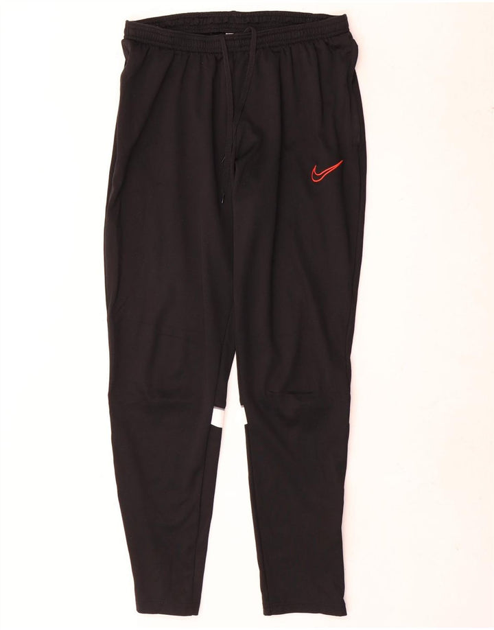 Calça de treino masculina Nike Dri Fit grande poliéster colorblock preto