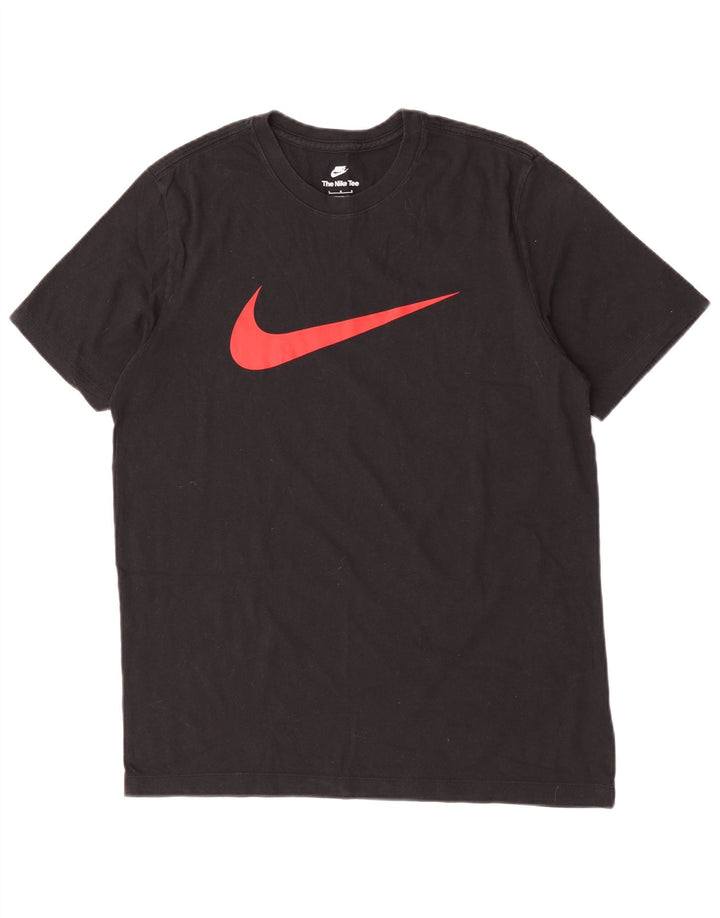 Camiseta gráfica masculina Nike grande algodão preto