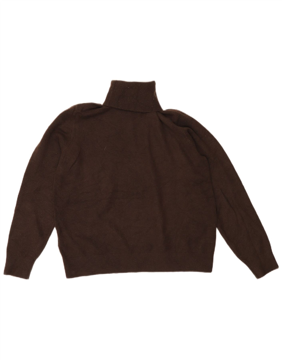 Suéter feminino Marks & Spencer com gola redonda Reino Unido 14 marrom médio