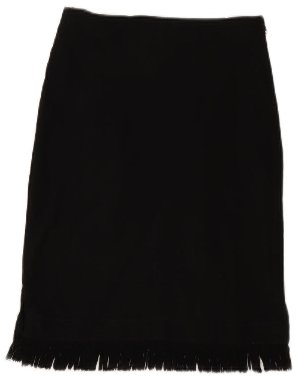 PIMKIE Womens Midi Skirt EU 34 XS W24  Black Viscose