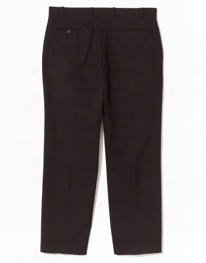 Calça feminina Marks & Spencer W40 L33 lã preta