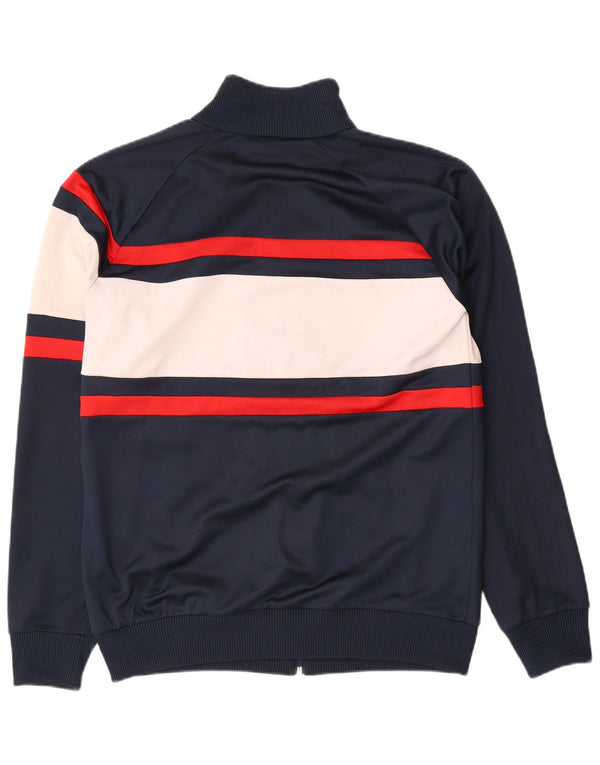 Diadora Mens Tracksuit Top Jacket Grande Azul Marinho Colourblock Poliéster