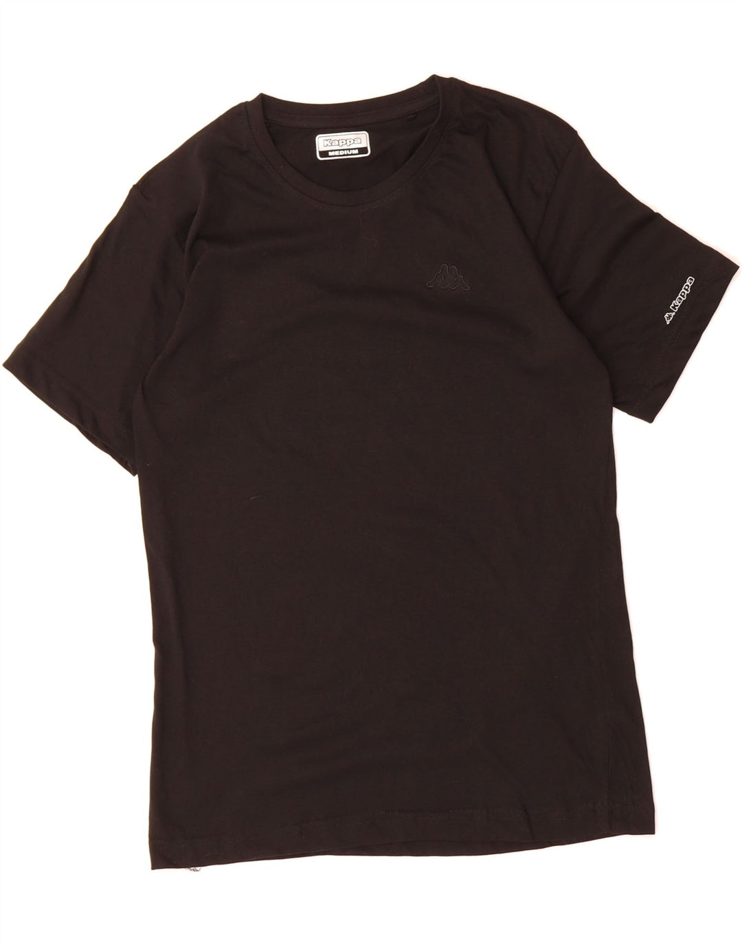 KAPPA Mens T-Shirt Top Medium Black Cotton Vintage Kappa and Second-Hand Kappa from Messina Hembry 