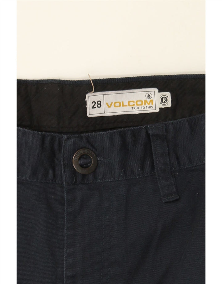 VOLCOM Mens Straight Chino Trousers W28 L28 Navy Blue Cotton Vintage Volcom and Second-Hand Volcom from Messina Hembry 