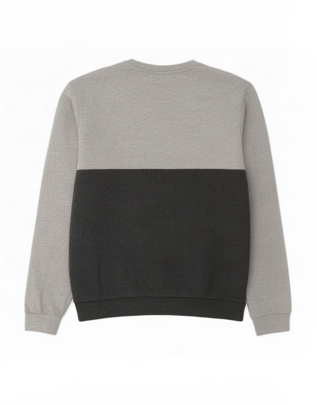 Fila moletom masculino jumper grande cinza colorblock algodão