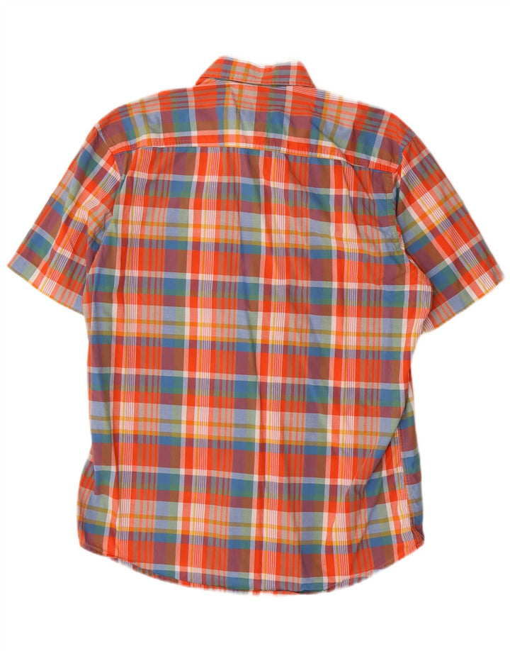 CAMEL ACTIVE Camisa masculina regular fit média xadrez multicolorida