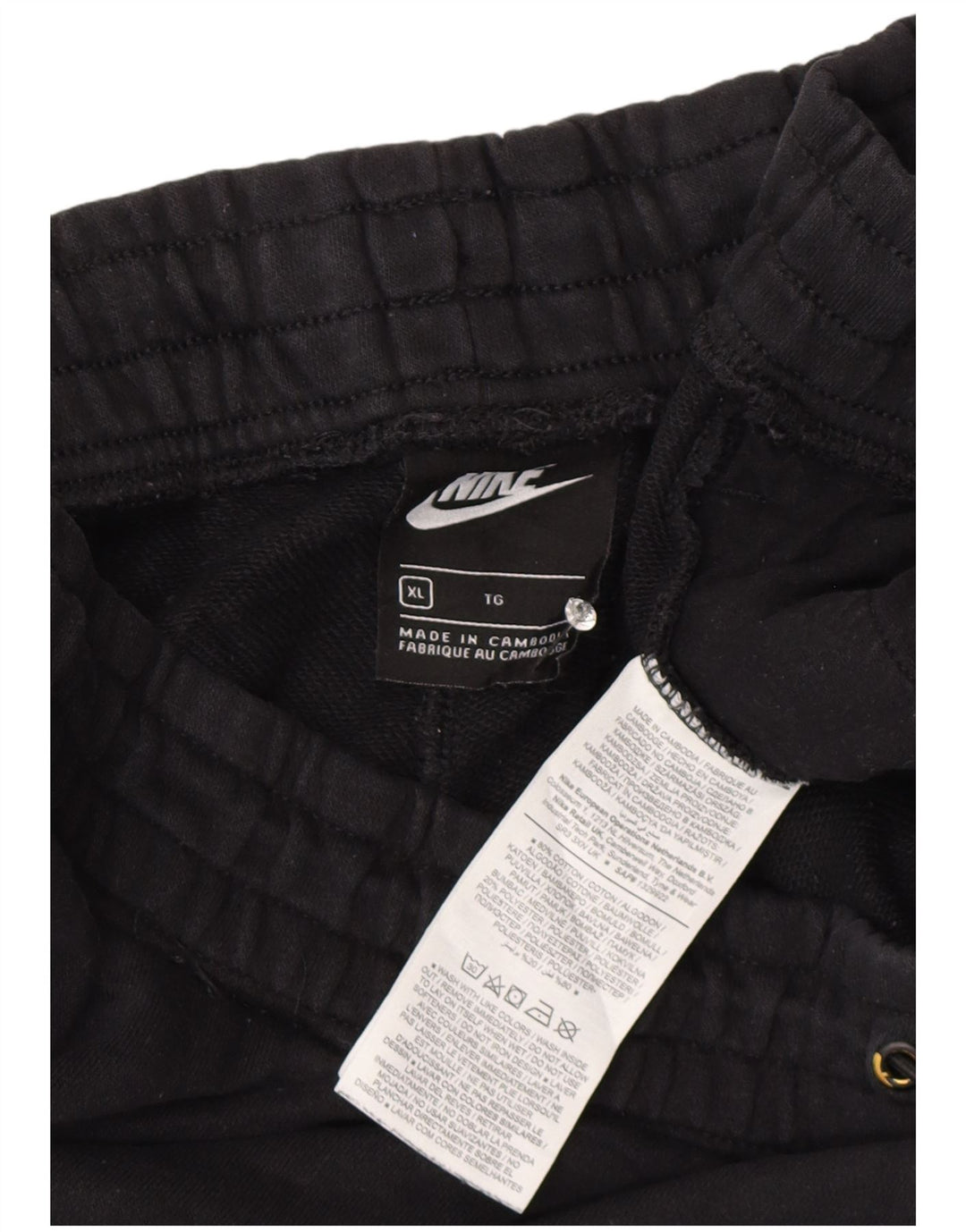 Nike Mens Graphic Cargo Calças de treino Joggers XL algodão preto