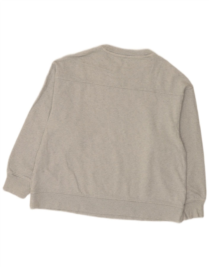 LEVI'S moletom feminino jumper UK 18 XL algodão cinza