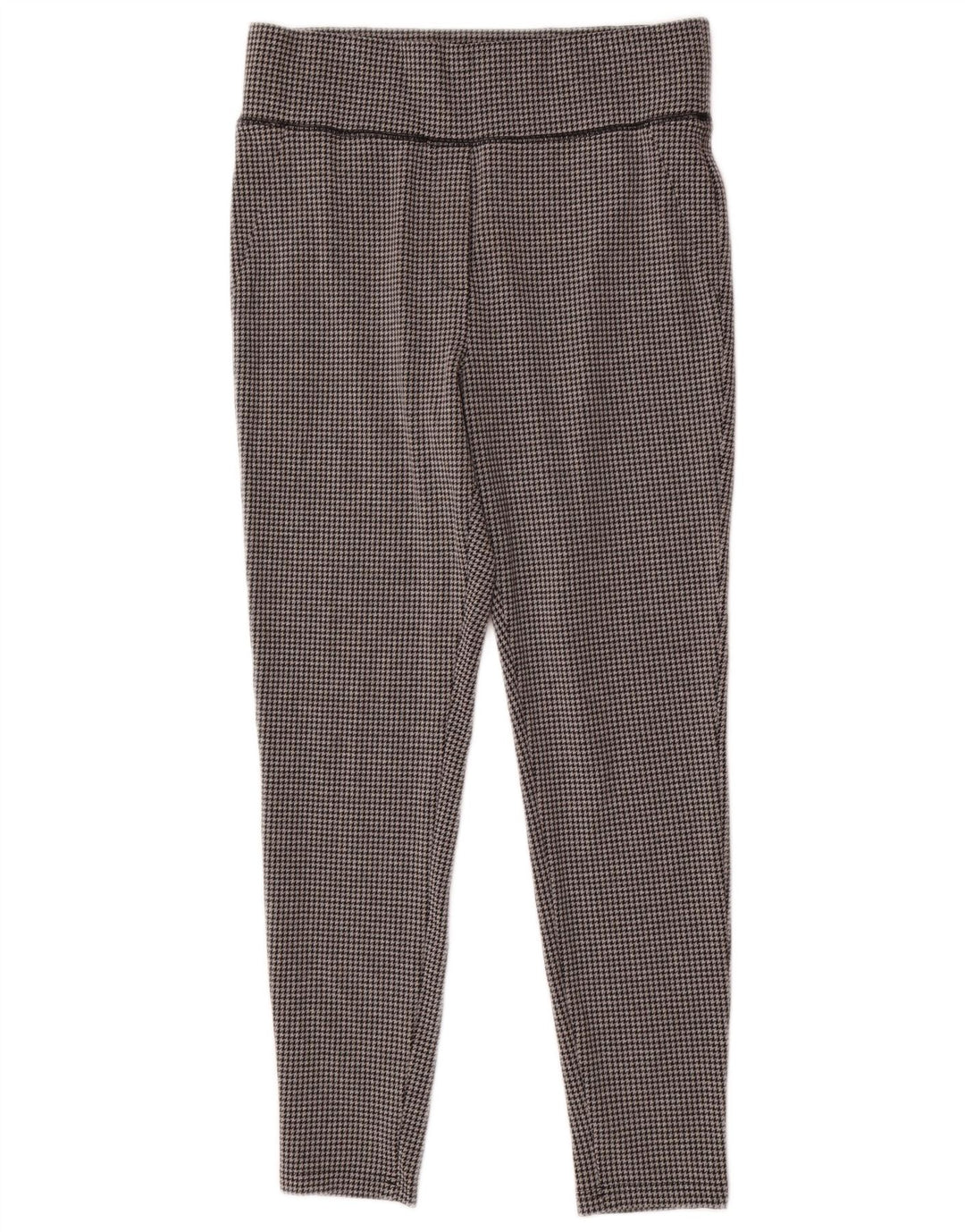 Leggings femininos Marks & Spencer Reino Unido 14 grande cinza houndstooth poliéster