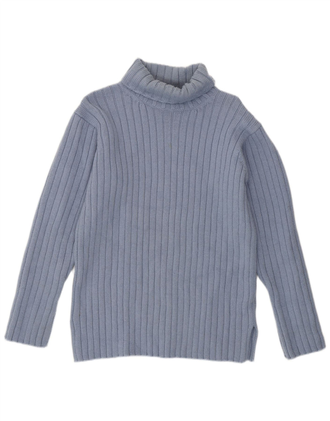 Suéter feminino JIGSAW com gola redonda Reino Unido 14 lã azul médio