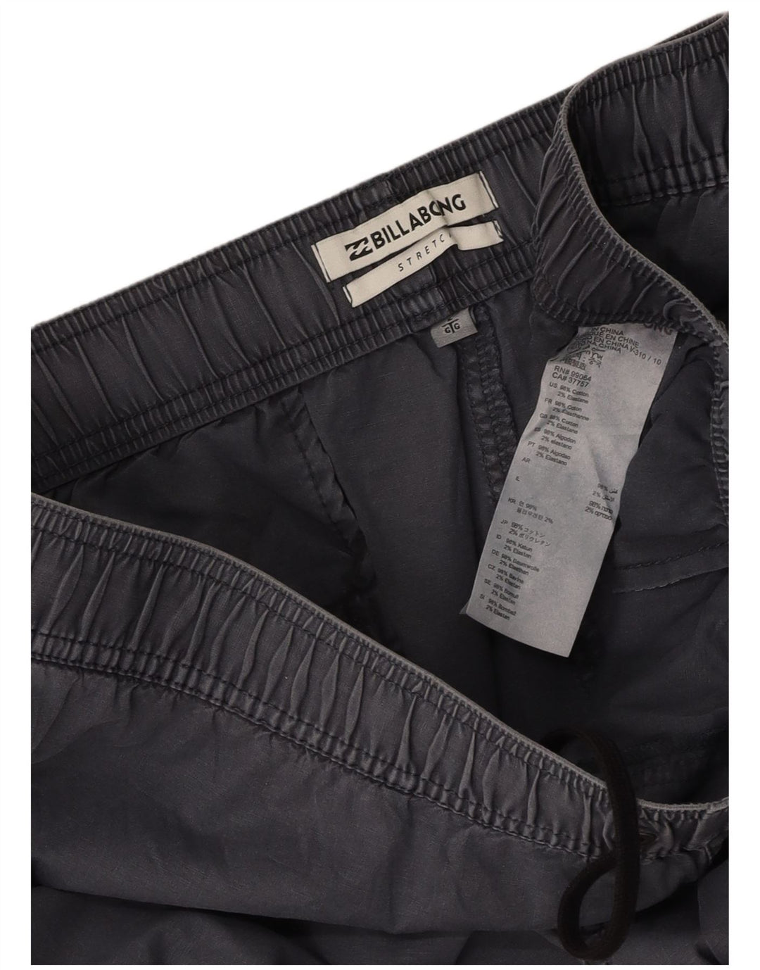 BILLABONG Masculino Casual Shorts Grande W34 Azul Marinho Algodão