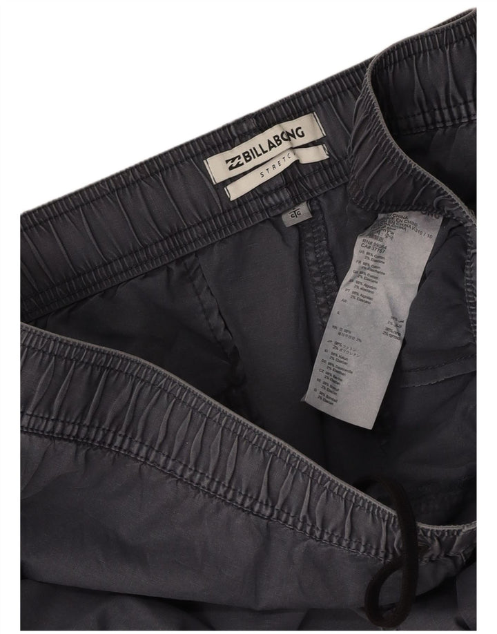 BILLABONG Masculino Casual Shorts Grande W34 Azul Marinho Algodão