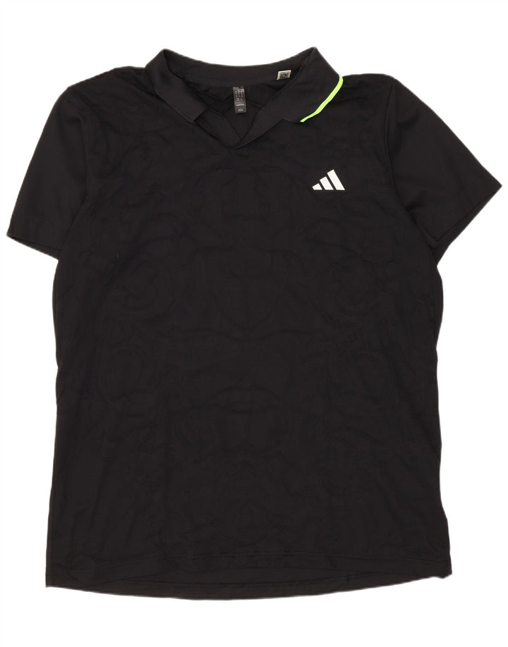 Adidas Mens Aeroready Polo XL Preto Poliéster