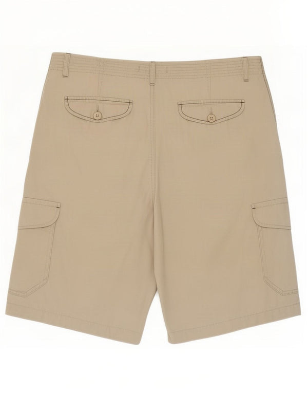 Shorts cargo masculino Marks & Spencer grande W34 algodão bege