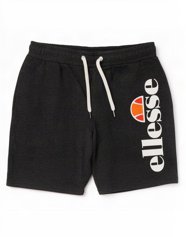 Ellesse Mens Graphic Sport Shorts Médio Algodão Cinza