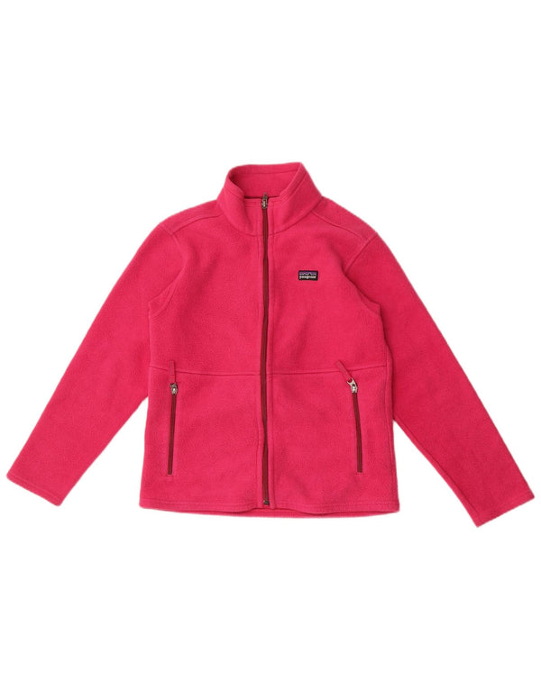 Jaqueta Patagonia Meninas Fleece 9-10 Anos Médio Poliéster Rosa