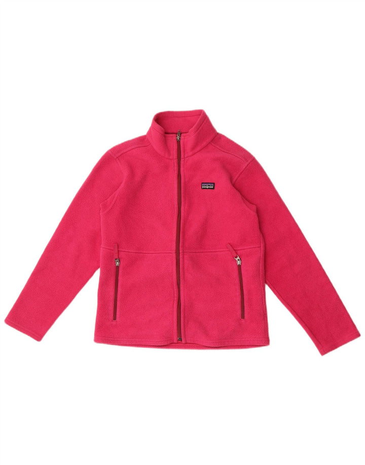Jaqueta Patagonia Meninas Fleece 9-10 Anos Médio Poliéster Rosa