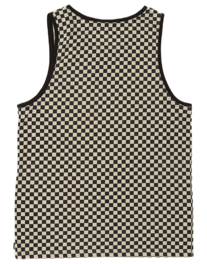 Vans Masculino Colete Top Grande Cinza Geométrico