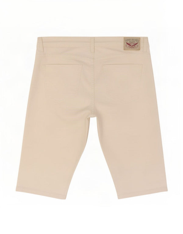 Shorts casual feminino Tommy Hilfiger médio W29 algodão branco