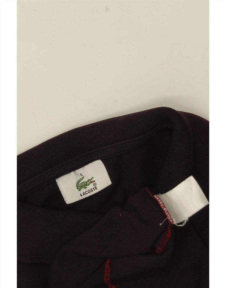 Camisa polo masculina Lacoste tamanho 5 grande algodão roxo