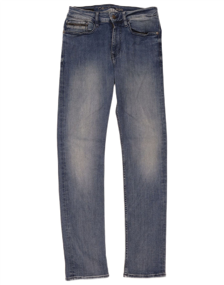 Calvin Klein Jeans Slim Feminino W29 L32 Azul Algodão