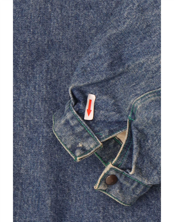 Casaco jeans masculino Vitamina UK 40 grande algodão azul