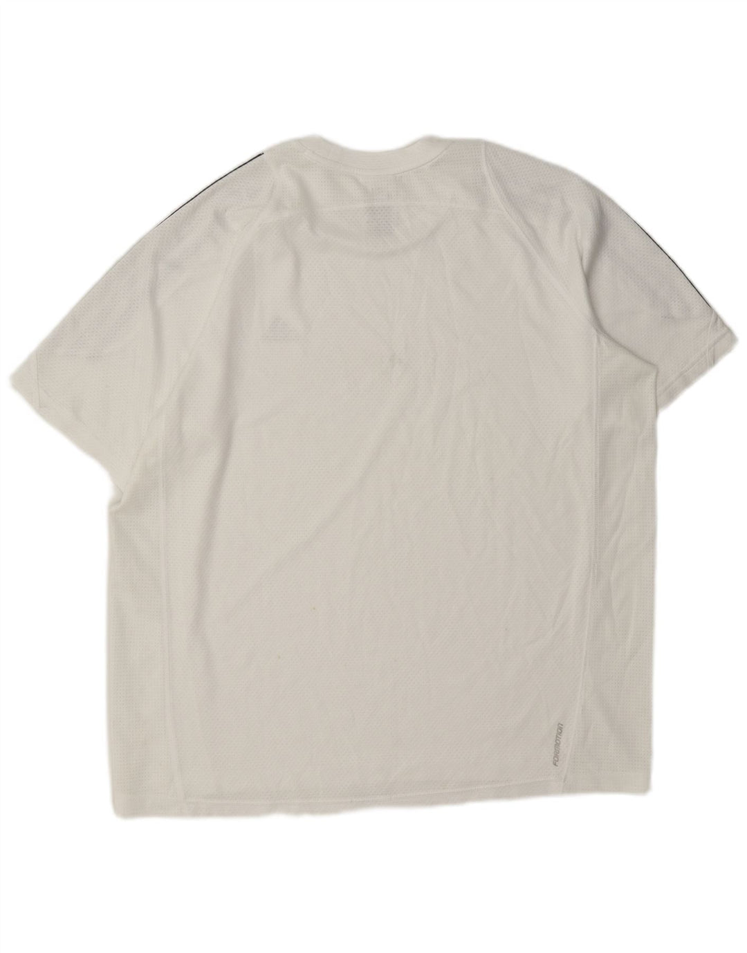Adidas Mens Climacool Camiseta Top Grande Poliéster Branco