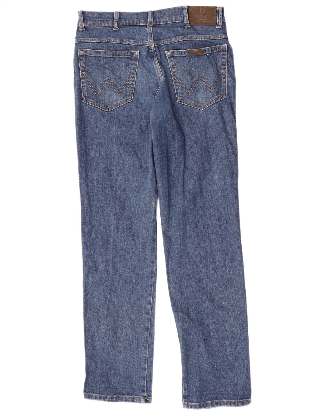 Wrangler Mens Regular Fit Jeans Reta W34 L34 Azul Algodão