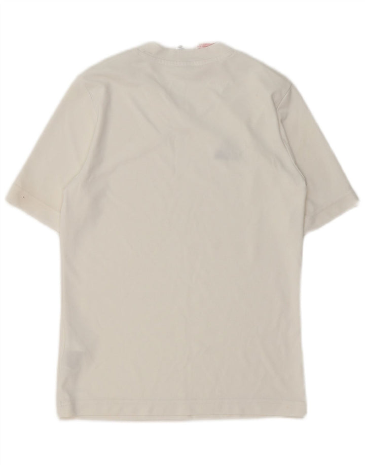 Camiseta Adidas Menino Aeroready Top 11-12 Anos Poliéster Branco