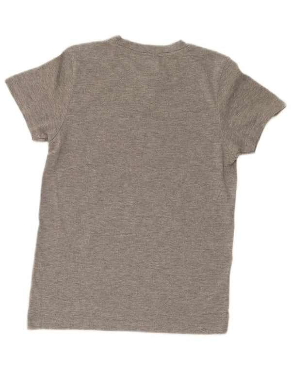 Puma Camiseta feminina gráfica Top UK 12 cinza médio manchado