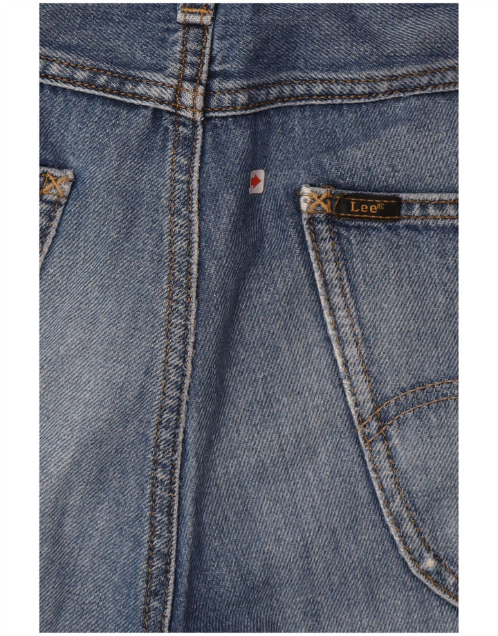Shorts jeans curtos Lee masculino com 5 bolsos W31 algodão azul médio